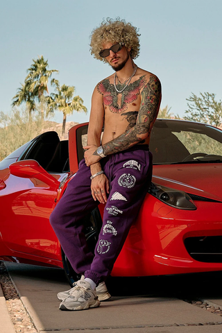  YoungLA  - 204 - Immortal Killer Joggers -  Purple 