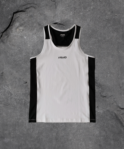  ASGARD SINGLET TANKTOP - WHITE / BLACK 