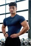  YOUNGLA - 475 SuperVillain Compression Tees - Navy 