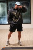  YOUNGLA - 1039 - 3D Cargo Shorts - Black 