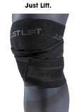  JUST LIFT. BLACK KNEE/ELBOW WRAPS 