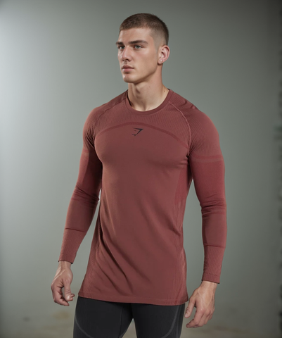  315 LONG SLEEVE T-SHIRT - Cherry Brown 