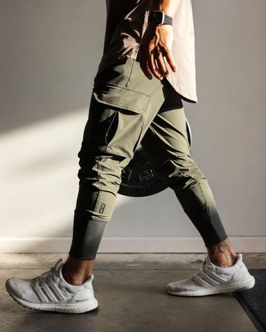  CARGO HIGH RIB JOGGER - OLIVE 