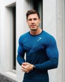  PERFORMANCE SEAMLESS LST-SHIRT - BLUE 