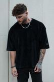  YOUNGLA - 421 Corduroy Supersized Tees - BLACK 