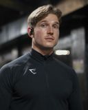  GymShark 1/4 zip VITAL SEAMLESS LST-SHIRT - BLACK Grey 