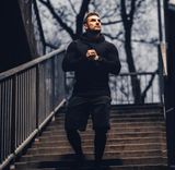  GYMSHARK OVERSIZE HOODIE - BLACK 