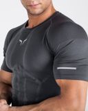  SEAMLESS SPYDER TEE - DARK GREY 