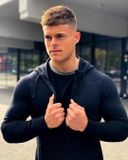  GYMSHARK PRINCIPLE ZIP HOODIE - BLACK 