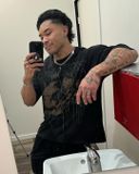  Youngla 4116 - Floral Skull Tees - Black 