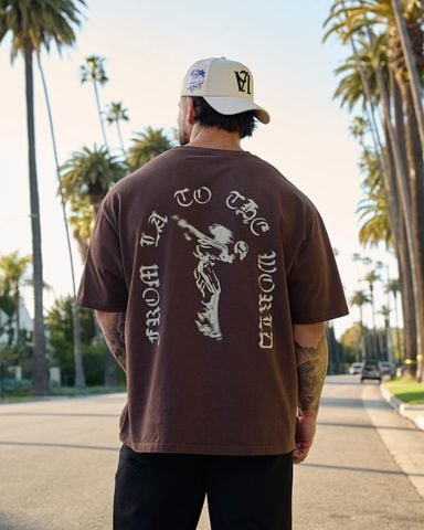  4096 - Worldwide Excellence Tees - Brown 