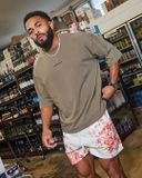  4055 - Essential Supersized Tees - Peat Wash 