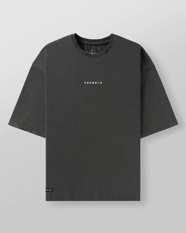  4055 - Essential Supersized Tees - Charcoal Wash 