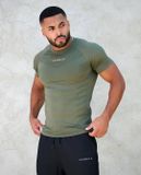  YOUNGLA - 475 SuperVillain Compression Tees - Forest Green 