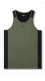  ASGARD SINGLET TANKTOP - OLIVE / BLACK 