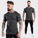  SEAMLESS SPYDER TEE - DARK GREY 