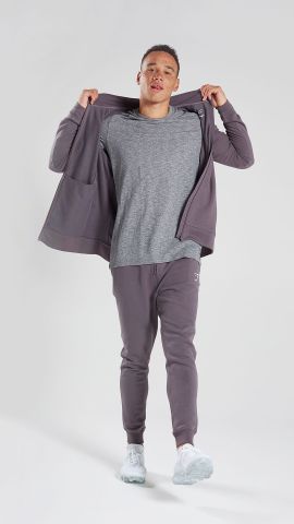 GYMSHARK PRINCIPLE ZIP HOODIE - SLATE LAVENDER 