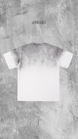  ASGARD OMBRE SPRAY OVERSIZE TEES - SILVER FOX 