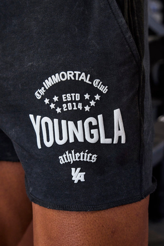  YoungLA - 152  Immortal Shorts - Black Wash 