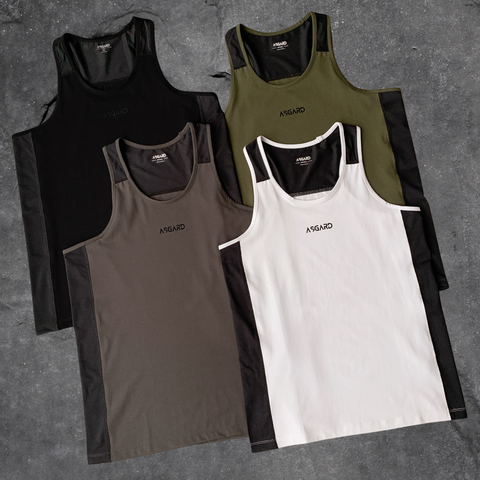  ASGARD SINGLET TANKTOP - BLACK / BLACK 