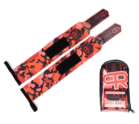  HEAVY DUTY PREMIUM WRIST WRAPS –  Red Camo 