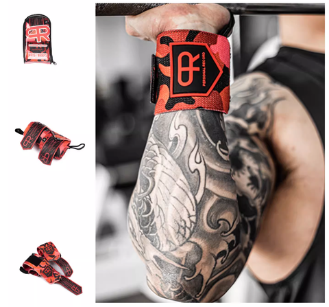  HEAVY DUTY PREMIUM WRIST WRAPS –  Red Camo 