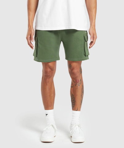  Crest Cargo 7" Shorts - Core Olive 
