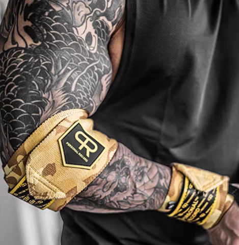  HEAVY DUTY PREMIUM WRIST WRAPS –  Gold Camo 