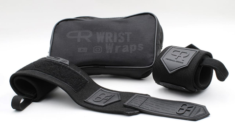  Personal Record Heavy Duty Premium Wrist Wraps PR901 - All Black 