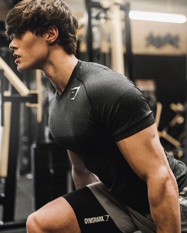  PHANTOM SEAMLESS T-SHIRT - BLACK MARL 