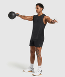  Apex 5" Hybrid Short Slim Fit  - Black 