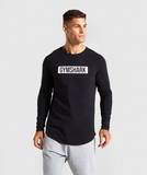  BLOCK LONG SLEEVE T-SHIRT – BLACK/W 