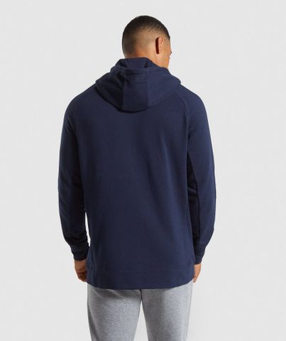  GYMSHARK BLOCK HOODIE - NAVY 