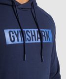  GYMSHARK BLOCK HOODIE - NAVY 