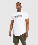  BLOCK T-SHIRT – MUSCLE FIT – WHITE 