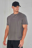  YoungLA 472 - MELLOW LOGO TEES -  Coal Wash 