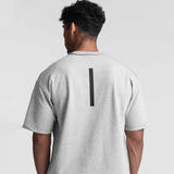  1 REVERSIBLE VENTED TEE -  Heather Grey 