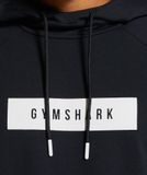  GYMSHARK CONTRAST HOODIE - BLACK 