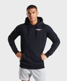  GYMSHARK CREST HOODIE - BLACK 