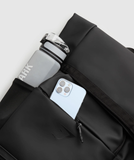  Sleek Backpack Roll Top  - BLACK 