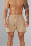  1063 - EFFORTLESS SETS - SHORTS - Brown Camel 