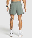  Apex 5" Hybrid Short Slim Fit  - Unit Green 