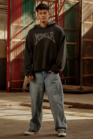  YoungLA -5054 - Drifter Hoodies -  Black Wash 