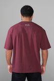  Youngla 4116 - Floral Skull Tees - Dark Red 