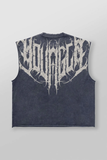  3022 - Anarchy Cropped Tanks -  Deep Navy Wash 