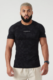  YOUNGLA - 437 Digital Compression Tees - Black 