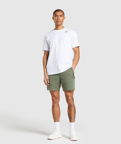  Interlock Tech 6" Shorts -  Base Green 