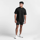  1 REVERSIBLE VENTED TEE - BLACK 