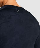  Geo Lightweight Seamless Long Sleeve T-Shirt - Black 