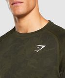  Geo Lightweight Seamless Long Sleeve T-Shirt - Army 